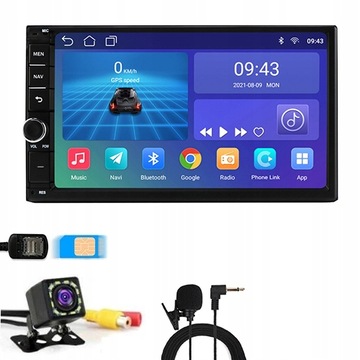 RADIO SAMOCHODOWE 2 DIN ANDROID GPS KAMERA 6/128GB