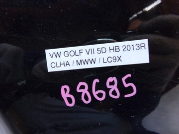 KOMPLETNÍ NÁRAZNÍK PŘEDNÍ VW GOLF VII 7 KÓD LAK LC9X