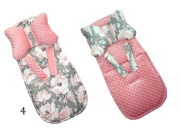 ВСТАВКА ДЛЯ КОЛЯСКИ MINKY С БАБОЧКОЙ И РЕМНЯМИ