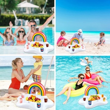 BAREK PŁYWAJĄCY DO BASENU Z UCHWYTAMI 60x40CM