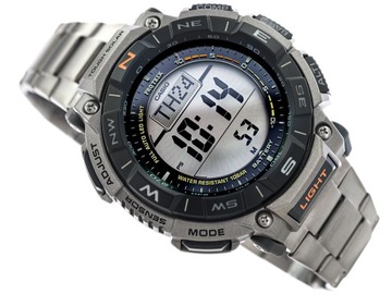 MĘSKI ZEGAREK CASIO PRG-340T-7ER PRO TREK TYTANOWY