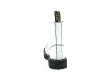 СТАЛЬНЫЕ БЕЛЫЕ БОТИНКИ С 8 ОТВЕРСТИЯМИ 114/O/F.WHT 44