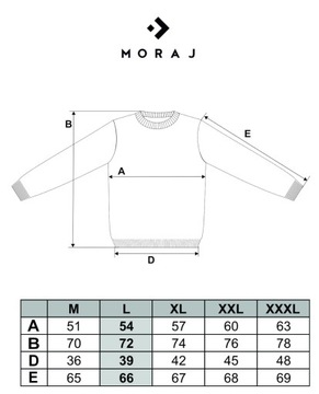 SWETER MĘSKI Klasyczny Elegancki Bawełniany Okrągły Dekolt Szary MORAJ XL