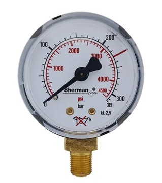 Манометр для редуктора Перун или ГЦЭ, 1 шт.