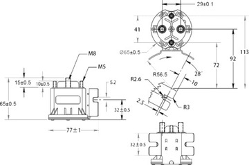 Гидравлическая насосная агрегатная катушка 12V 200A