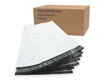 FOLIOPAKI KURIERSKIE foliopak B4 260x350mm 100szt