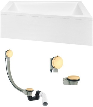Wanna prawa BESCO INTIMA DUO 180X125+OB+ZŁOTY SYFO