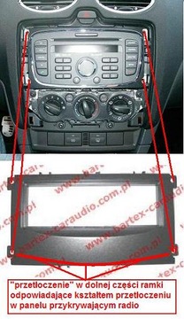 Серебряная рамка магнитолы Ford GALAXY 2006 63215