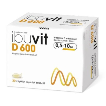 Ibuvit D 600 Wit.D dla dzieci 0,5-10lat 30kaps.