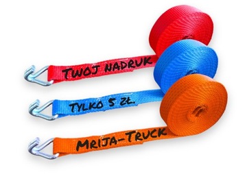 Pasy transportowe ERGO 9,5m/ 5T/ 50mm bez napinacza STF 500 daN TUV GS