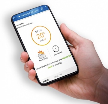 Профессиональная ЖК-станция METEO WiFi SWS высотой 12500