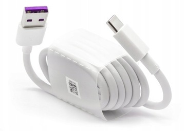 ORYGINALNY KABEL HUAWEI USB -C 1M SZYBKIE ŁADOWANIE 5A TRANSMISJA DANYCH