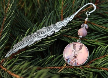 ЗАКЛАДКА ОЛЕНЬ ПОДАРОК ​​САНТА-КЛАУСУ