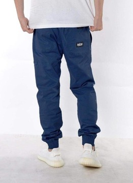 Spodnie 3XL Bossline Casual Joggery Niebieskie XXXL luźne baggy