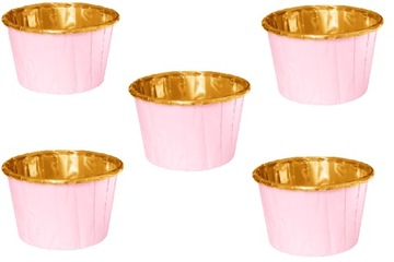 Papilotki FOREMKI do BABECZEK muffinek Różowe