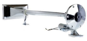 ПНЕВМАТИЧЕСКАЯ СИГНАЛЬНАЯ ТРУБА ФАНФАР 64 СМ 12 В/24 В ПРЯМОУГОЛЬНАЯ ХРОМИРОВАННАЯ ТРУБА