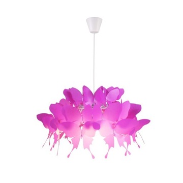 LAMPA RÓŻOWE MOTYLE MOTYLKI DO POKOJU DZIEWCZYNKI LIGHT PRESTIGE FARFALLA