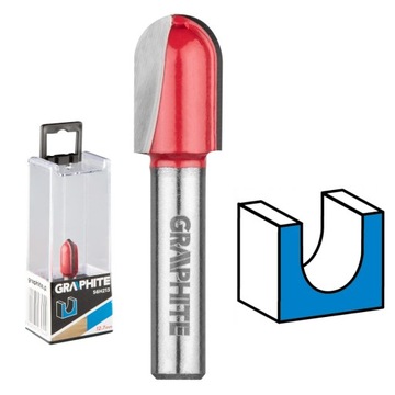 Frez do rowków długi typu U HM 12.7 x 19.6 mm 8 mm