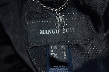 Marynarka żakiet blazer 38 M elegancka Mango slim biurowa satynowa do biura