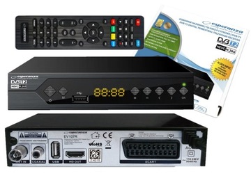 TUNER DEKODER DVB-T2 TV NAZIEMNEJ H.265 HEVC FULL HD USB HDMI PILOT