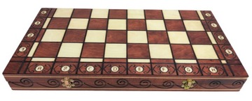 Деревянная скальная игра CHESS AMBASSADOR de lux 54x54