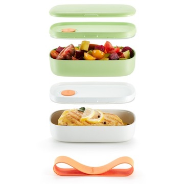 Lunchbox Lekue TO GO pojemnik limonkowy termos 1L