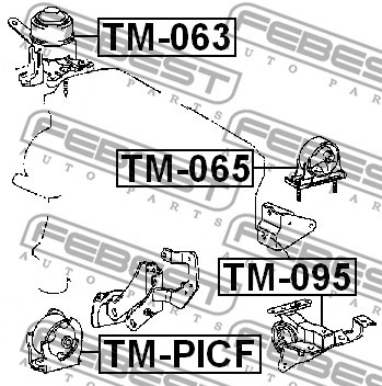 FEBEST TM-PICF LOŽISKO MOTORU