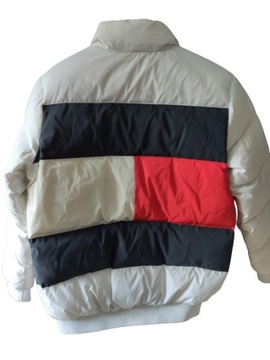 TOMMY HILFIGER KURTKA PUCHOWA Z LOGO 164 1BCE