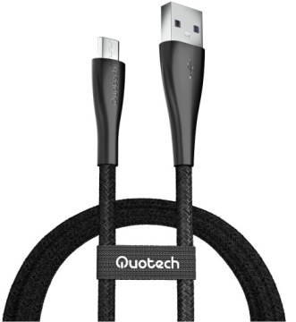 Кабель USB Micro Quick Charge 3.0 QUOTECH 100 см 3А