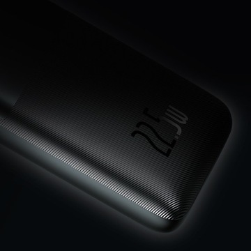 BASEUS POWER BANK USB-C 2x USB 10000 мАч МОЩНЫЙ БЫСТРЫЙ POWERBANK 22,5 Вт со светодиодом