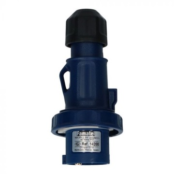 ПОРТАТИВНАЯ ВИЛКА 16А 3P КЕМПИНГ IP67 FAMATEL