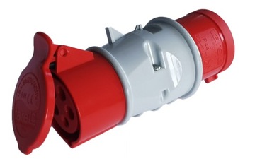 Adapter wtyk 32A 5P + gniazdo 16A 5p IP44
