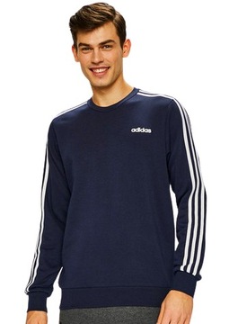 męska bluza Adidas BAWEŁNIANA granatowa S