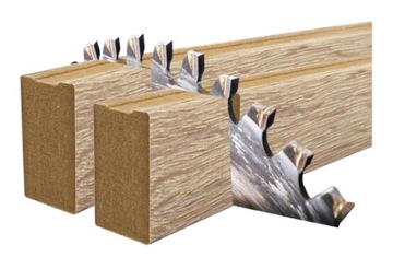 Перегородка из натуральных дубовых ламелей Wotan, 65 см.