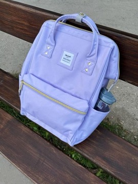 Женский школьный рюкзак Himawari 9001 USB, сиреневый