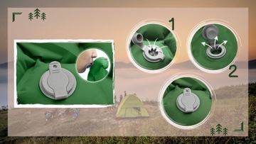 ТРЕККИНГОВЫЙ МАТРАС, ПОХОДНЫЙ КОВРИК С ПОДУШКОЙ, НАДУВНОЙ, ЛЕГКИЙ, БОЛЬШОЙ, НА 1 ЧЕЛОВЕКА