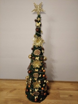 Елка КОНУС со светодиодным декором и ЛЕНТОЙ 50 см.