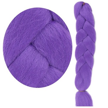 Pasma syntetyczne WŁOSY kolorowe warkocze ŚWIECĄCE