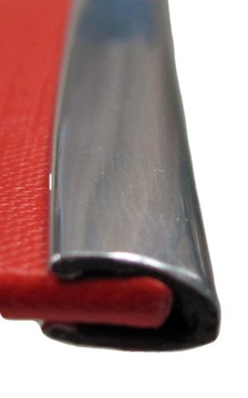 Listwa krawędziowa rantowa chromowana odboje 7x10mm na 3-4mm osłona krawędź