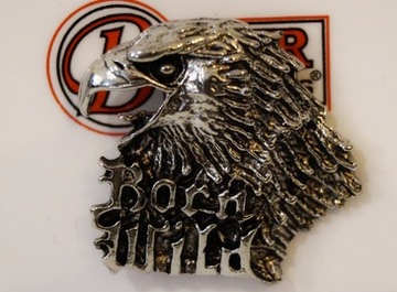 Przypinka Pin Znaczek motocyklowy BORN WILD EAGLE