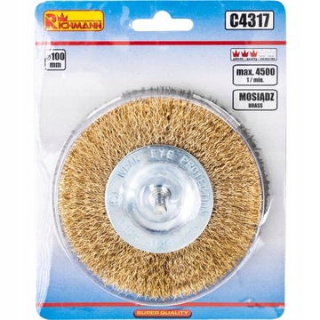 SZCZOTKA DO WIERT. TARCZOWA 100MM RICHMANN C4317