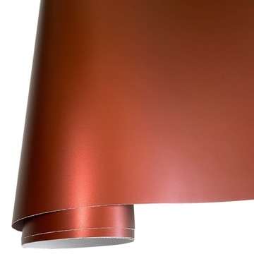 ФОЛЬГА МЕБЕЛЬНАЯ ШПОН КОРИЧНЕВАЯ САТИНОВАЯ МАТОВАЯ ХРОМ 50см x 152см САМОКЛЕЯЩАЯСЯ