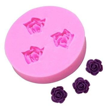 Forma silikonowa do decoupage róże mini różyczki