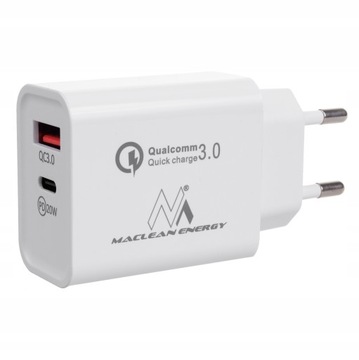 Настенное зарядное устройство Quick Charge Power Delivery мощностью 20 Вт