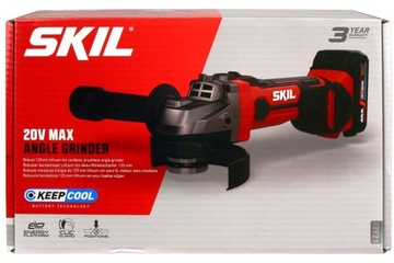 АККУМУЛЯТОРНАЯ УГЛОВАЯ ШЛИФОВАЛЬНАЯ МАШИНА 125 мм 20 В 3921 SKIL 1x4,0 Ач
