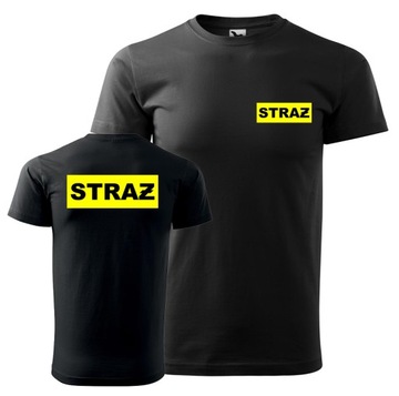 KOSZULKA bawełniana t-shirt STRAŻ POŻARNA STRAŻACKA OSP PSP MĘSKA zawody L