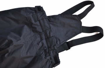G-TEX Spodnie ZIMOWE na odpinane szelki czarne Narciarskie ocieplane r 152