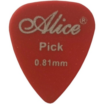 AP-F nylon matt zestaw kostek 6 szt. gitarowe matowe kolory/twardości Alice