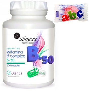 WITAMINA B-50 B KOMPLEKS B1 B2 B3 B6 B12 VEGE
