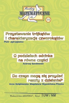 Miniatury matematyczne 74 Mieczysław K. Mentzen,Agnieszka Krause,Piotr Jędr